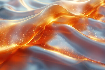 Copper AI Concept with Abstract Canvas