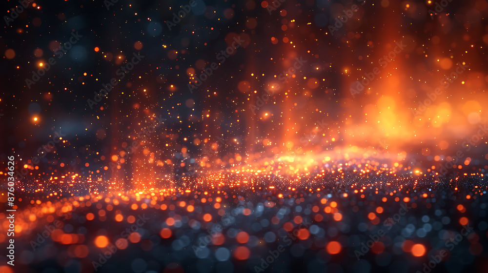 Aufkleber big data visualization: abstract futuristic design