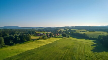 Obraz premium Clear weather in the countryside