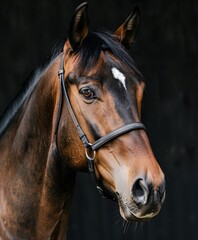 Obraz premium Brown Horse Portrait
