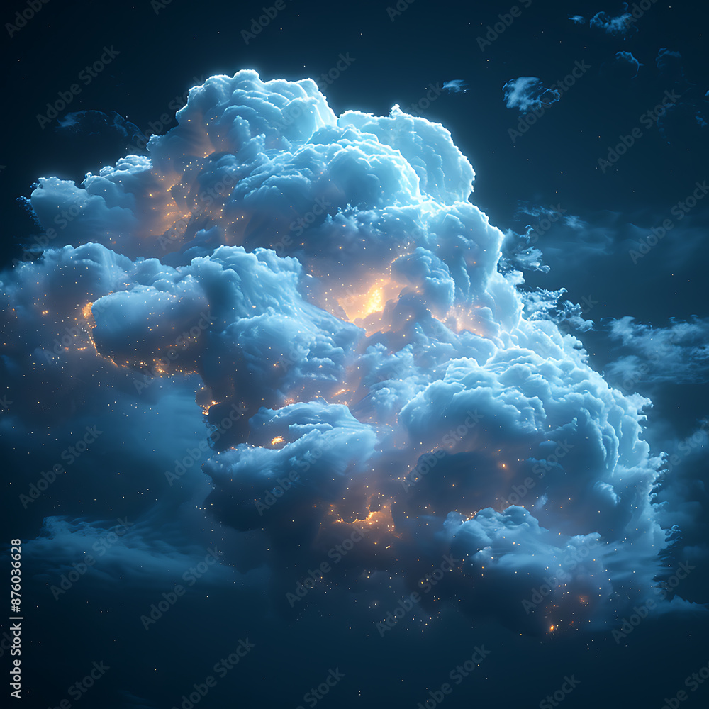 Poster cloud computing canvas for personalized designs