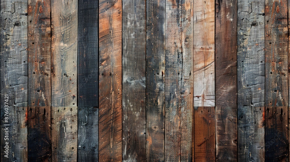 Poster rustic wooden showcase with cutout on soft gradient background