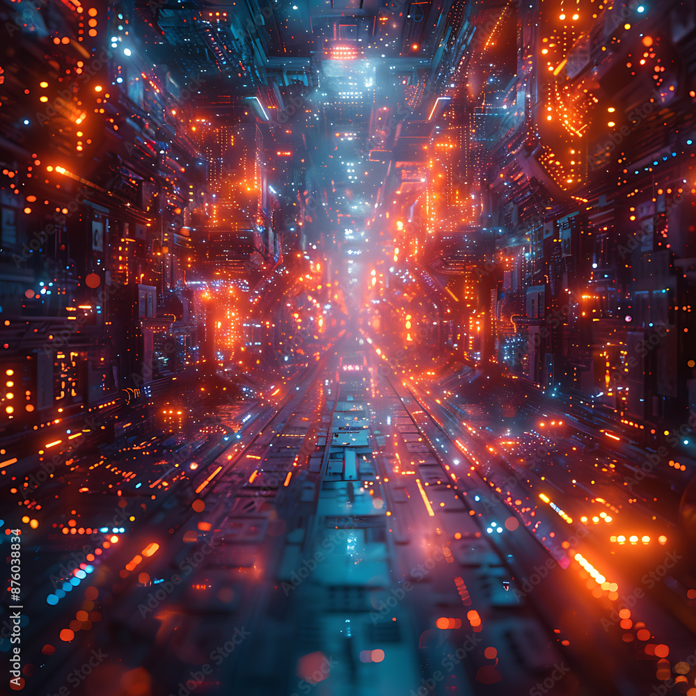 Poster quantum computing principles - geometric fusion