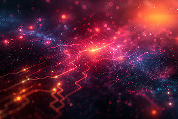 Fototapeta premium Cybersecurity Shield: Abstract Digital Protection