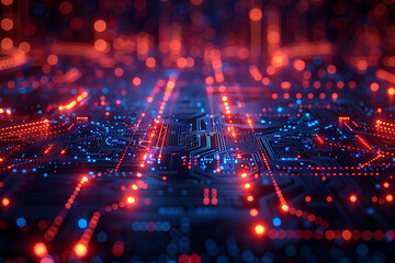 Obraz premium Cyber Security Alert: Empty Canvas Invasion