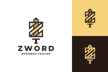 sword z letter logo vector