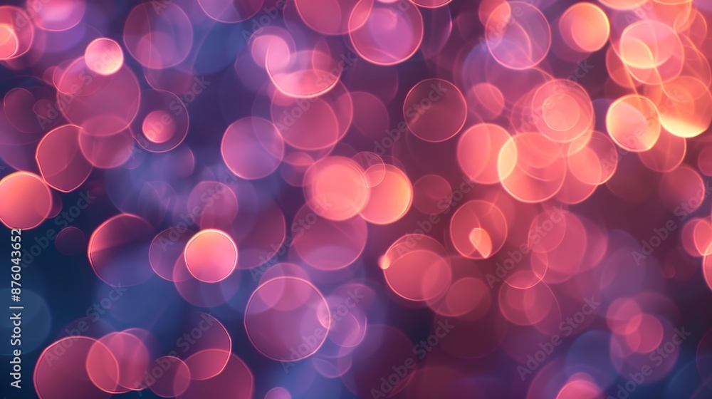 Wall mural vibrant circular bokeh bliss - playful and dynamic lights in various sizes and colors for abstract b