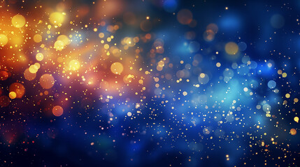 Fototapeta premium Colorful Bokeh Lights on Dark Background 