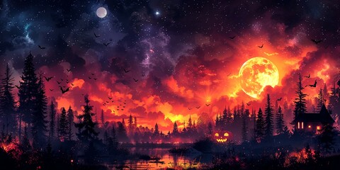 Fototapeta premium Halloween Background