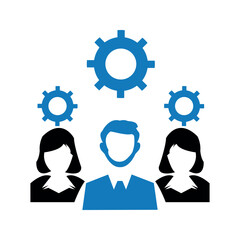 Business expert team icon . vector graphics