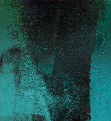 Blue and black paint on the wall. Abstract background for design.