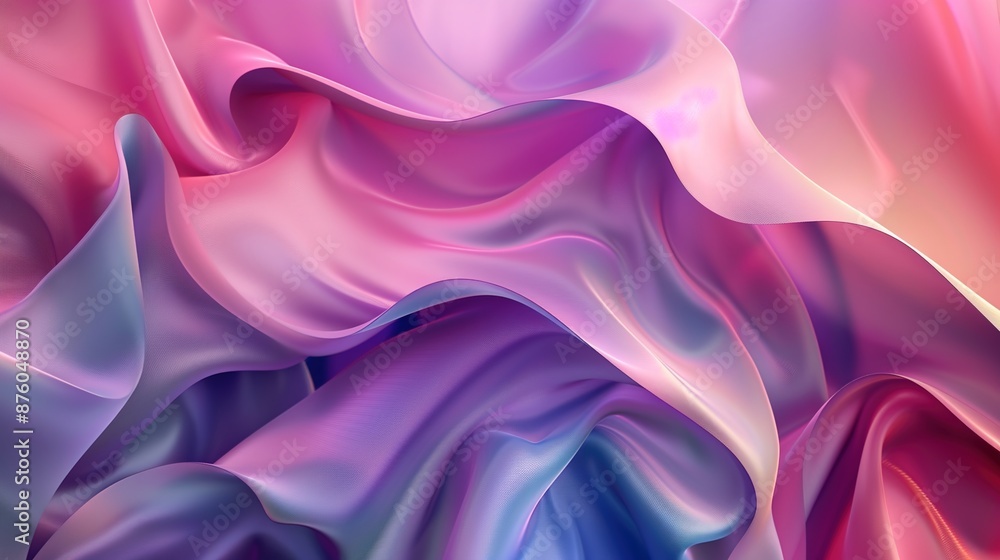 Poster smooth, flowing textures in harmonious shades, offering ample space for adding text or logos