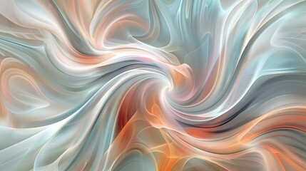 Obraz premium Serene Abstract Swirls and Curves in Muted Tones for Web Banners and Digital Presentations