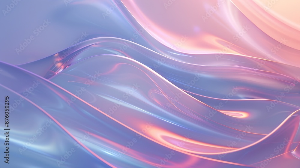 Poster tranquil abstract background with subtle curves and soft gradients for digital presentations