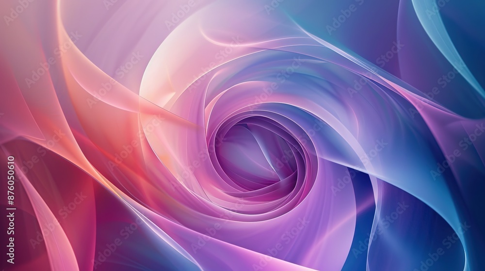 Poster serene abstract swirls and soft gradients for web banners