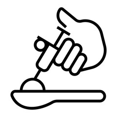 heroin Line Icon