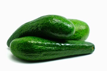avocado isolated on white