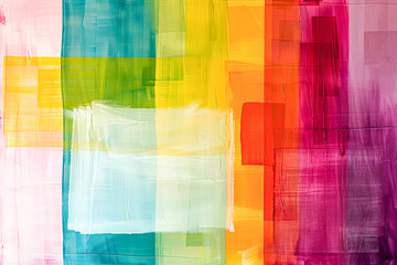 Fototapeta premium Colorful abstract painting with textured brushstrokes