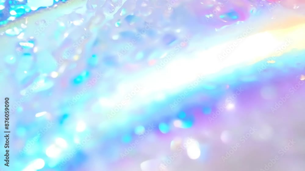 Aufkleber holographic background with rainbow gradient generative ai