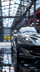 Realistic sport car illustration | High Quality | Wallpaper	