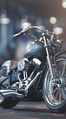 Realistic motorcycle illustration | High Quality | Wallpaper	