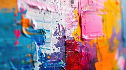 Vibrant Abstract Painting with Intricate Details