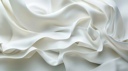 Fototapeta premium Ethereal Textures: Abstract Art Composition with Soft Lighting and Striking Contrast on White Background