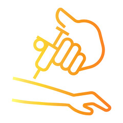 heroin Line Gradient Icon