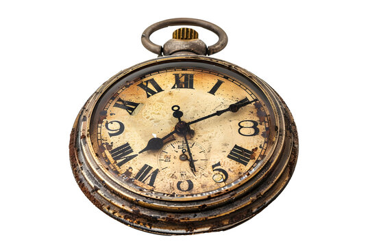vintage pocket watch isolated png transparent background