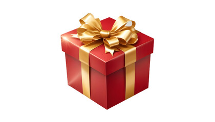 Obraz premium Red gift box cut out