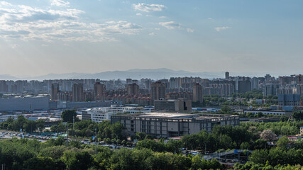 Fototapeta premium Beijing Community City Scenery Living Area