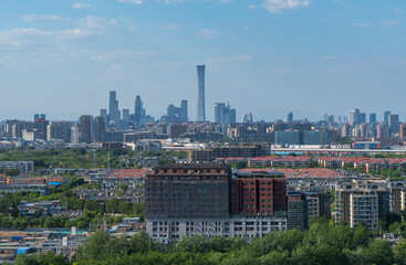 Obraz premium China Beijing skyscrapers cbd green city