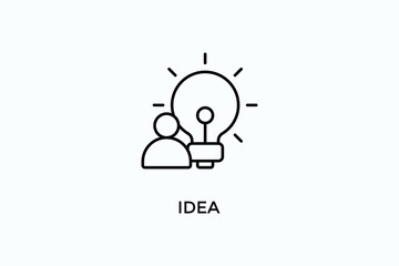 Fototapeta premium Idea Vector Icon Or Logo Illustration