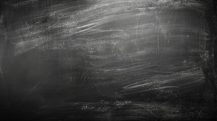 Obraz premium Top view of art supplies near blackboard