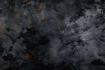 elegant dark background illustration with vintage distressed grunge texture of dark gray black concrete