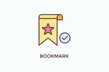 Bookmark Vector Icon Or Logo Illustration