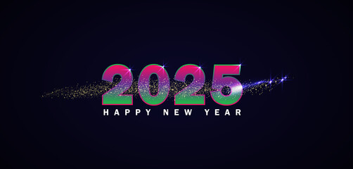 Toast to a Sparkling New Year with a Gradient Background