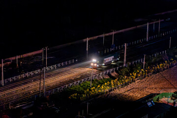 China Beijing night train locomotive rail train Spring Festival homecoming transportation