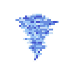 Fototapeta premium burning fire hot pixel art for your design