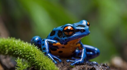 Fototapeta premium Blue Poison Dart Frog