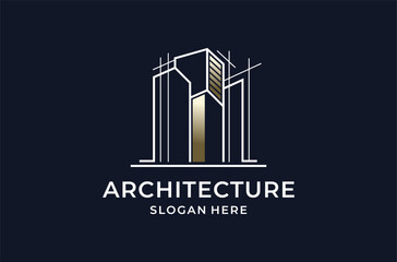 architecture logo design. property symbol.