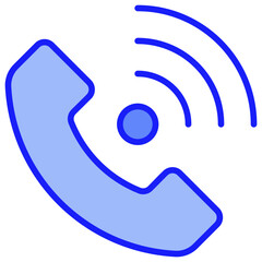 Phone Call Blue Icon