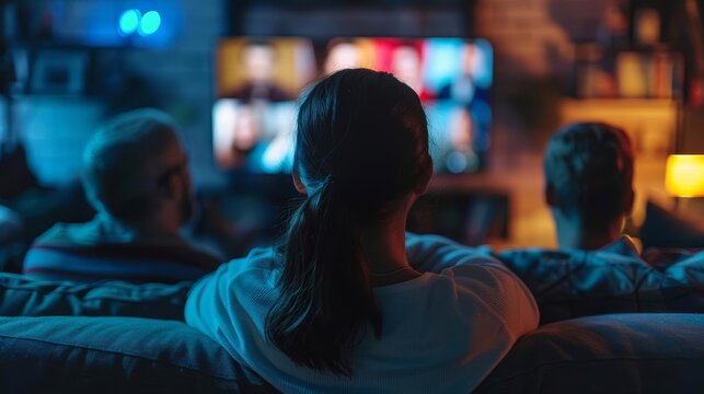 Electorate watching a televised party ad, Parties, Broadcast political advertising