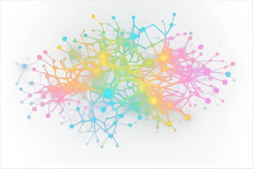 Cognitive decline, disorder, aging brain mosaic of thoughts forgetting dementia, mental mind patterns. Neuro creativity, PNG. Generative AI