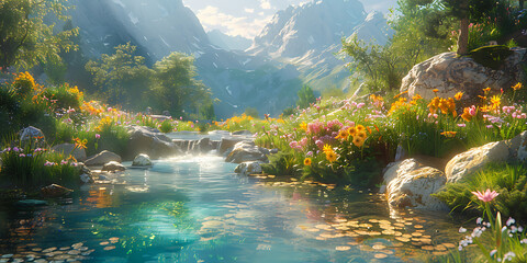 Sunrise Serenity: Winding Trail to Nature's Harmony