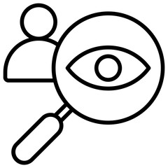 Visualization Outline Icon