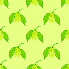 green leaves pattern