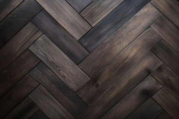 dark brown wooden rustic Parquet flooring pattern, background, space for text