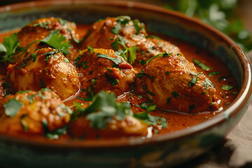 Michelin starred Chicken Tikka Masala, food photography