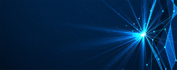 Neural network concept. Connected cells with links. High technology process. Abstract background. vector art.